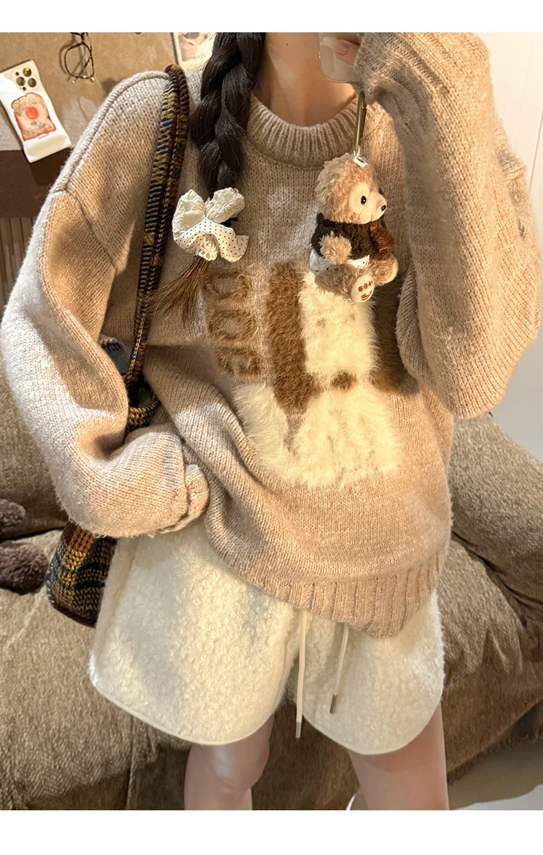 Autumn Winter Faux Lamb Wool Shorts for Women Korean Casual High Waist Wide Leg Shorts Female Warm Comfort Mini Short Pants