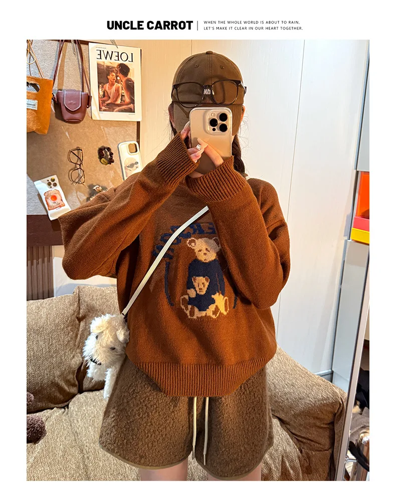 Autumn Winter Faux Lamb Wool Shorts for Women Korean Casual High Waist Wide Leg Shorts Female Warm Comfort Mini Short Pants