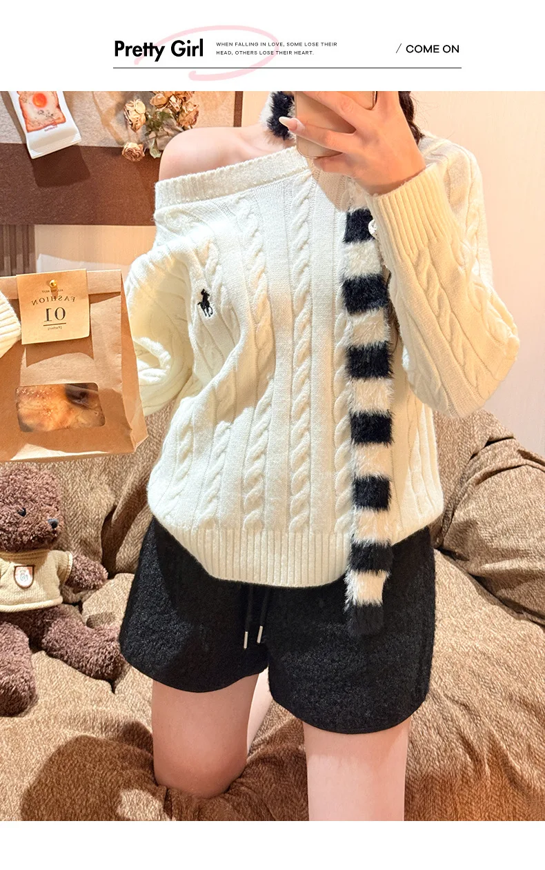 Autumn Winter Faux Lamb Wool Shorts for Women Korean Casual High Waist Wide Leg Shorts Female Warm Comfort Mini Short Pants