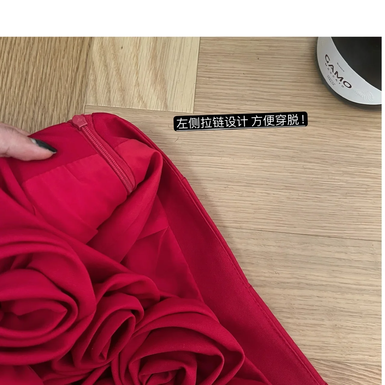 SMTHMA New Autumn Small Fragrance Style 3D Three-Dimensional Rose Flower Short Women's Elegant Temperament Runway Shorts
