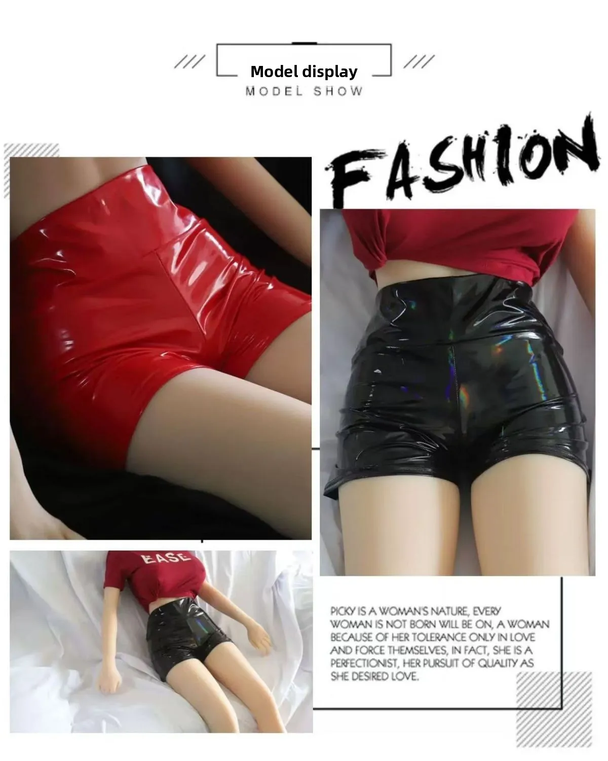 2026 High Waist PU Leather Shorts Women Hot Pants Stretchy Skinny Short Pant for Nightclub Party Woman