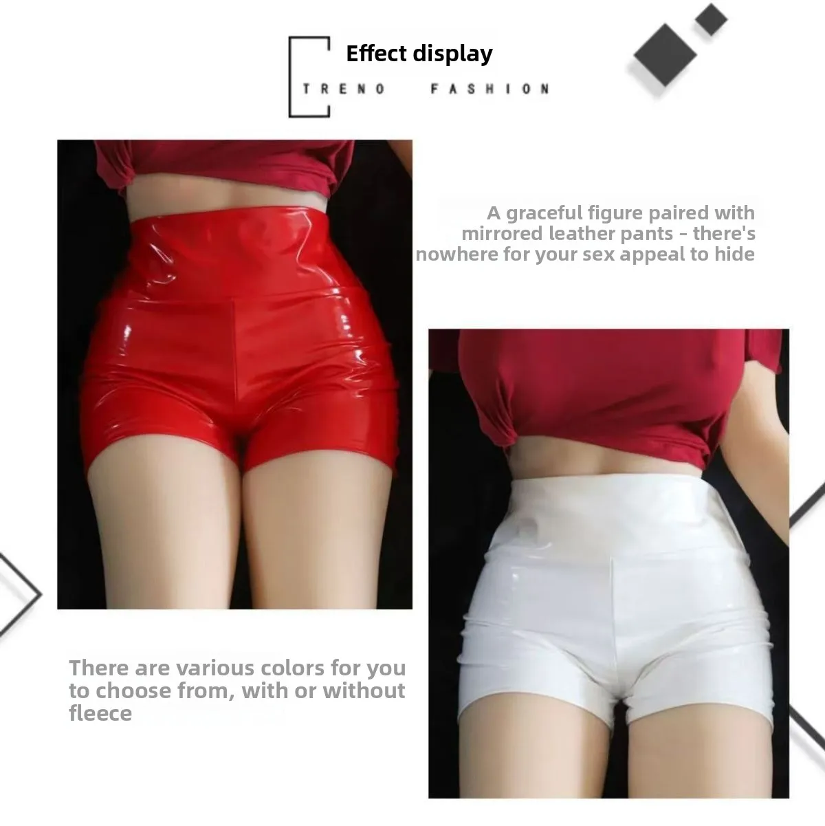 2026 High Waist PU Leather Shorts Women Hot Pants Stretchy Skinny Short Pant for Nightclub Party Woman