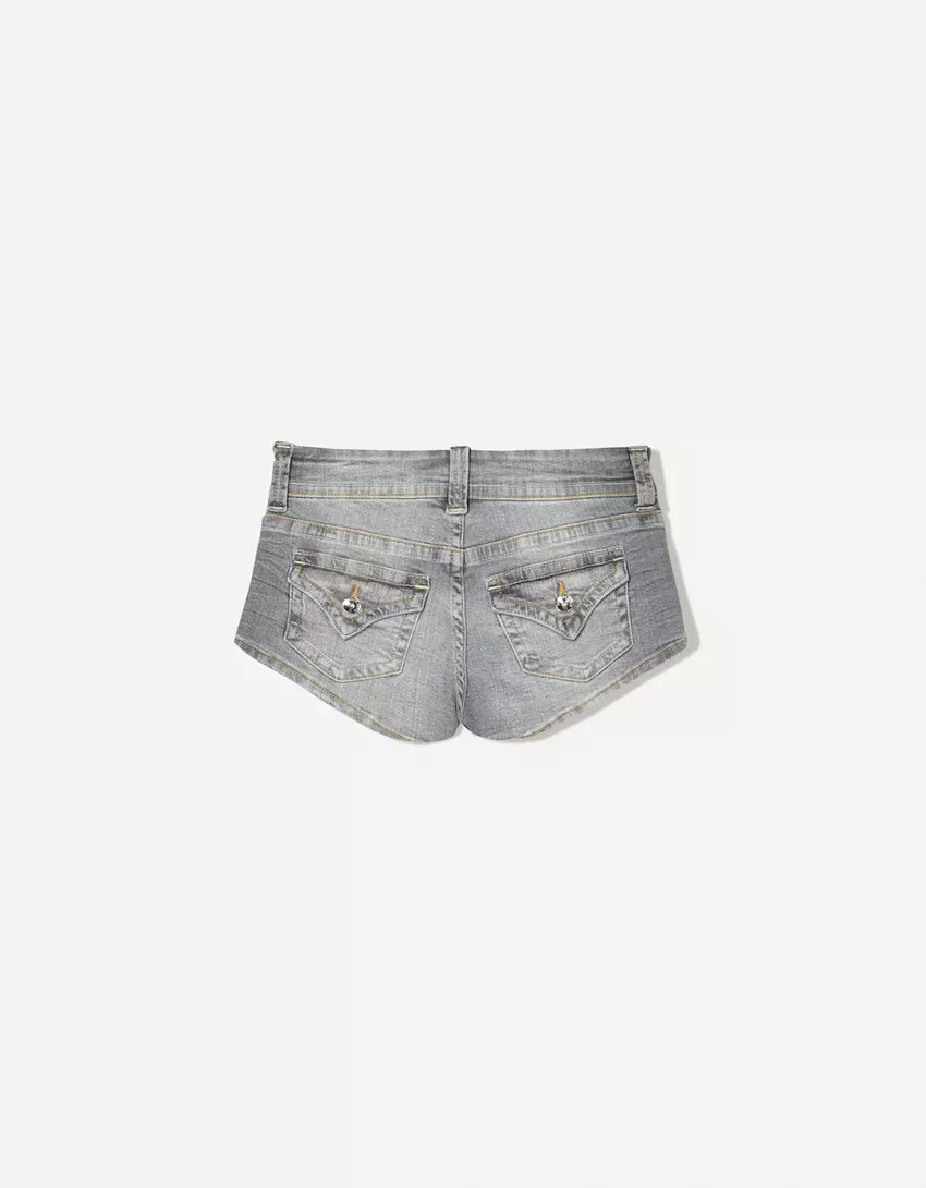 2026 New Fashion Personality Tight Hot Girl Low-rise Stretch Women's Denim Shorts