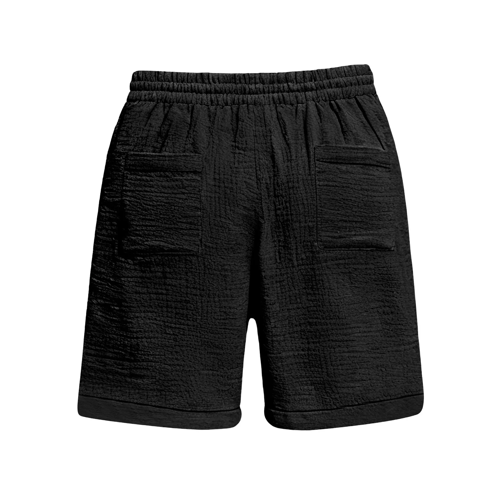 High Waist Drawstring Pocket Cotton Shorts Summer Women Casual Short Pants