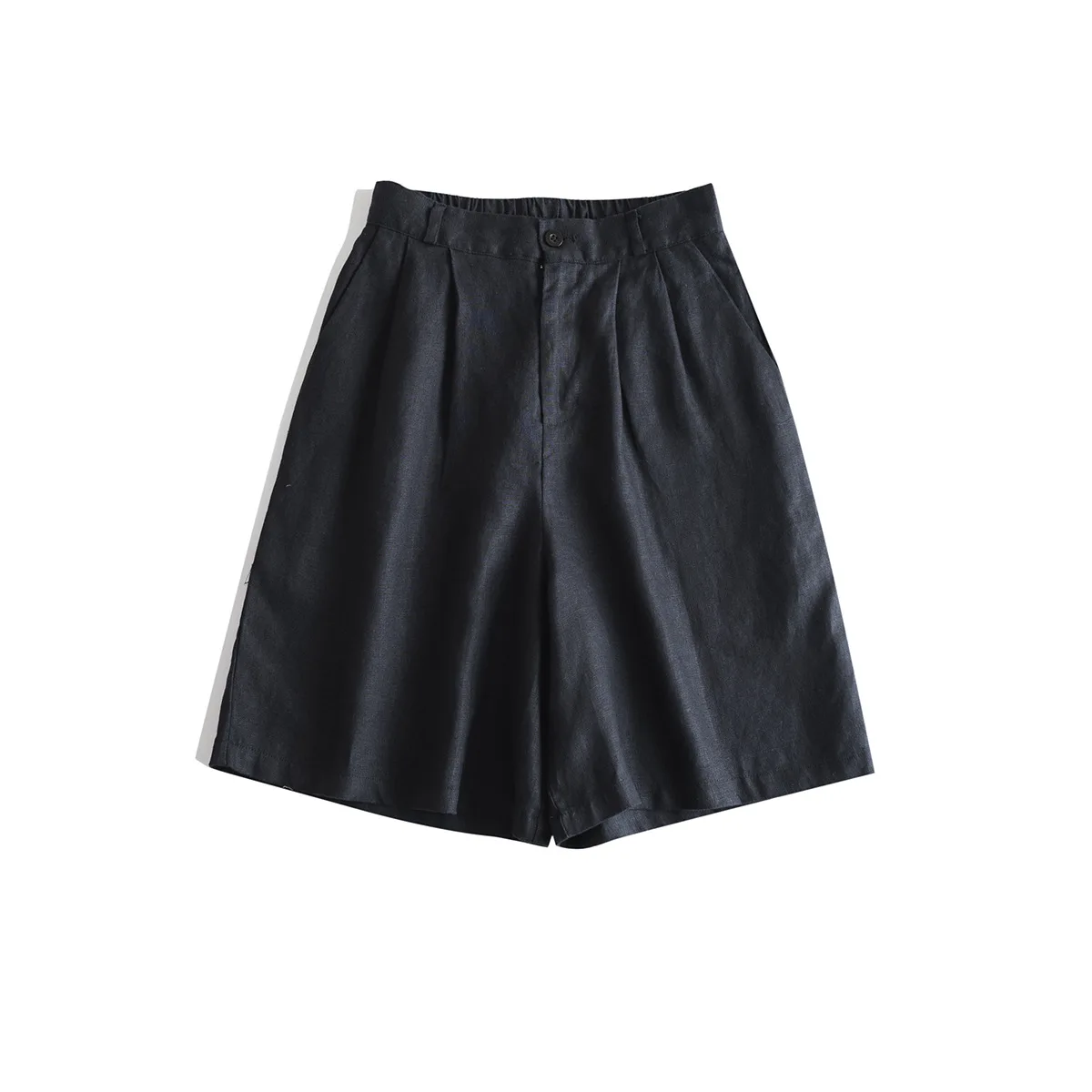 Summer women's casual solid color high waisted loose shorts