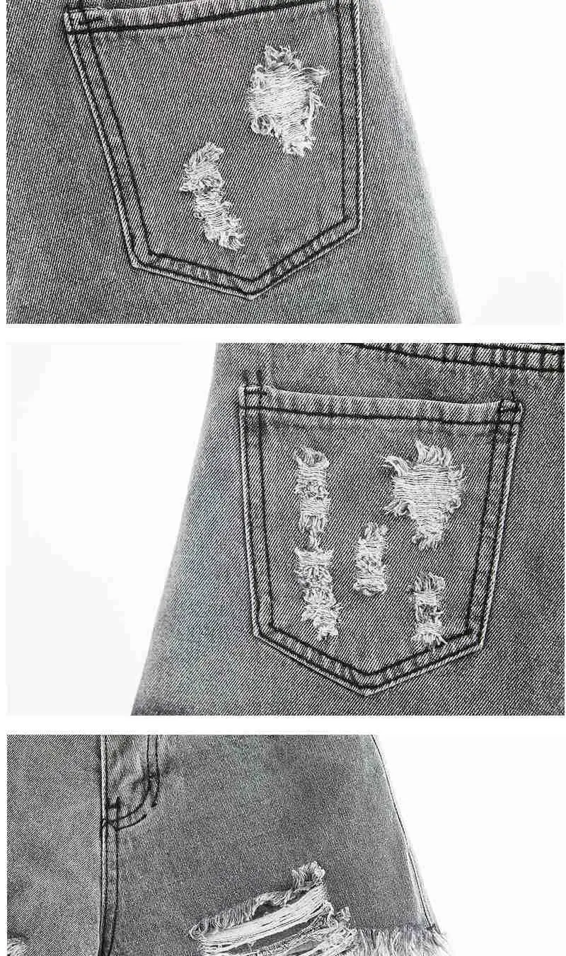 Aesthetic Summer Hot Wide Leg Loose Ripped High Waist Korean Fashion Vintage Short Pants Casual Women's Jean Denim Shorts Female