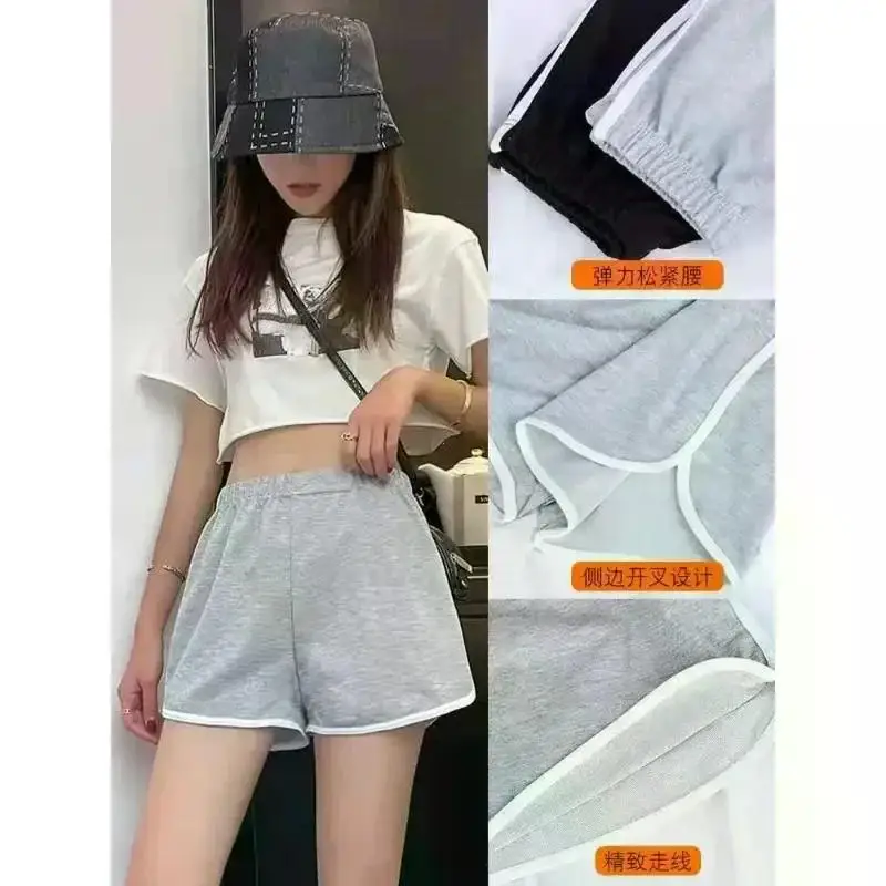 Summer New Shorts Women's Sports Shorts Casual Korean Edition Yoga Wide Legs Home Sleeping Pants High-waisted Slimming Shorts
