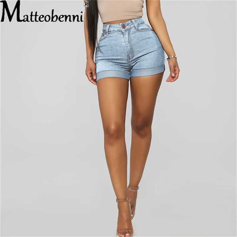 Sexy High Waist Crimping Hip Lift Women Short Jeans Summer Fashion Stretch Denim Shorts New Casual Push Up Vintage Street Shorts