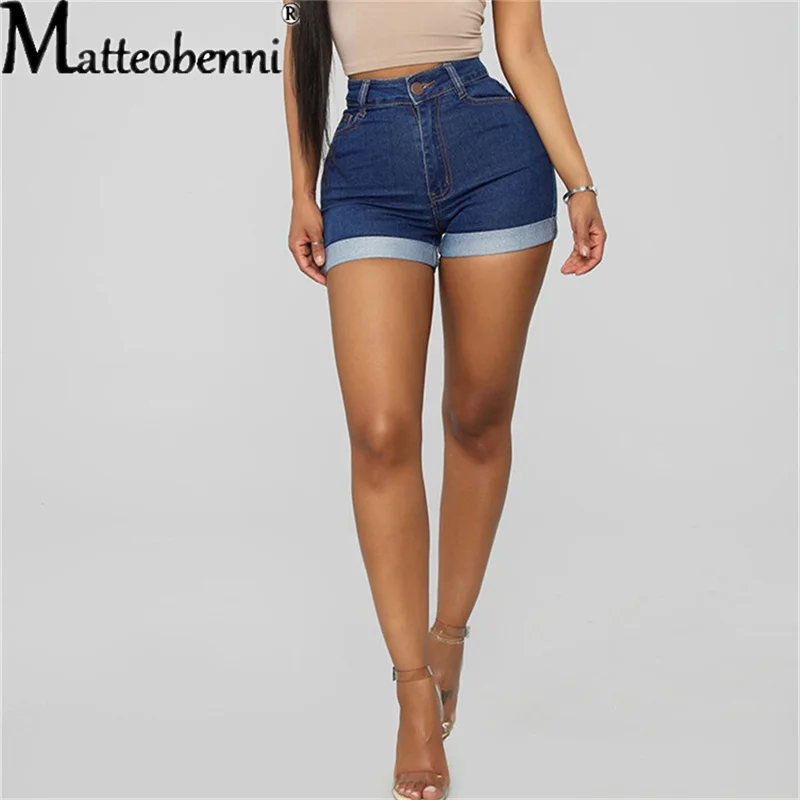 Sexy High Waist Crimping Hip Lift Women Short Jeans Summer Fashion Stretch Denim Shorts New Casual Push Up Vintage Street Shorts