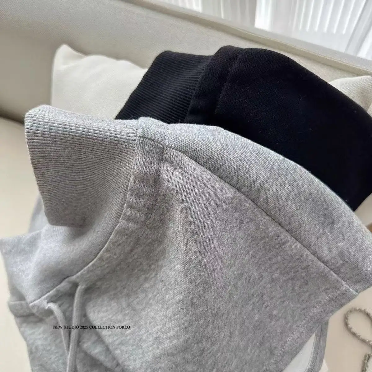 Sporty Grey Low-Waist Straight Leg Short Pants for Women Summer Casual Trousers Drawstring Hot Girl Style Cotton Blend