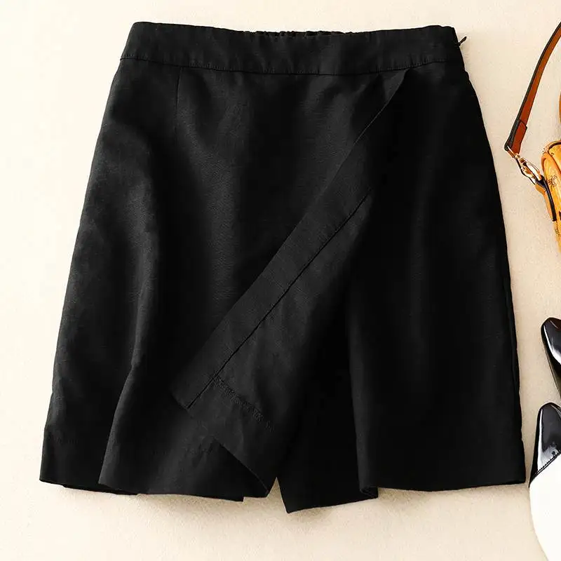 ZANZEA Women Summer Sports Shorts Korean Fashion Culottes 2024 Solid Casual Culotte Pant Elastic High Waist Shorts Streetwear