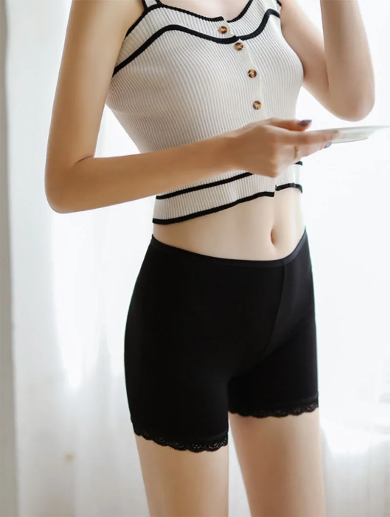 Women Sexy Soft Seamless Safety Short Pants Summer Ice Silk Breathable Comfortable Tight Shorts Under Skirt Panties Underwear