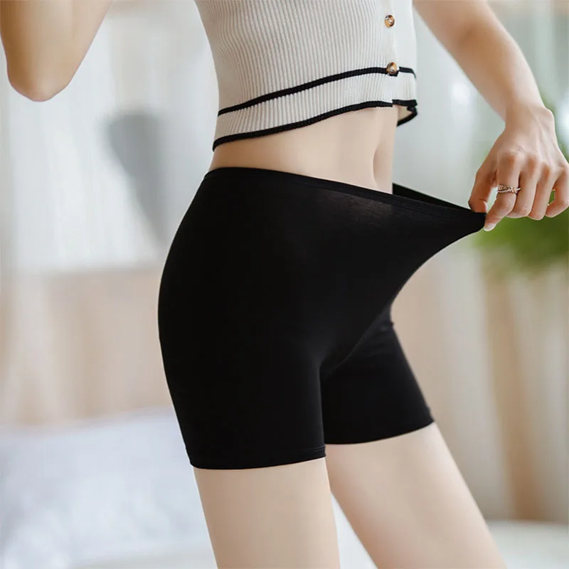 Women Sexy Soft Seamless Safety Short Pants Summer Ice Silk Breathable Comfortable Tight Shorts Under Skirt Panties Underwear