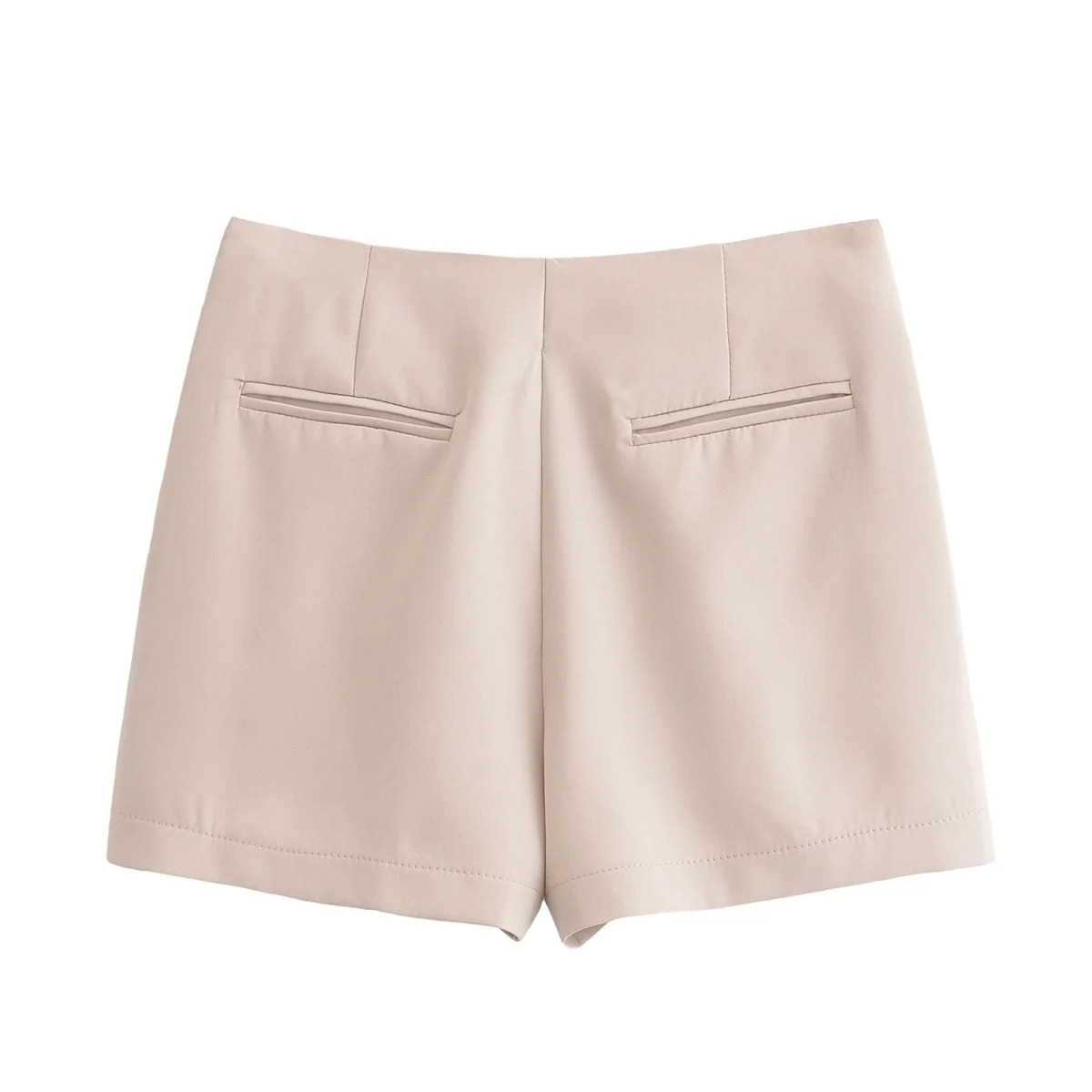 BSAY Shorts for Women Fashion Autumn Winter New Comfortable Casual Solid Color Side Zip Middle-waisted A-line Culotte Skirt Pant