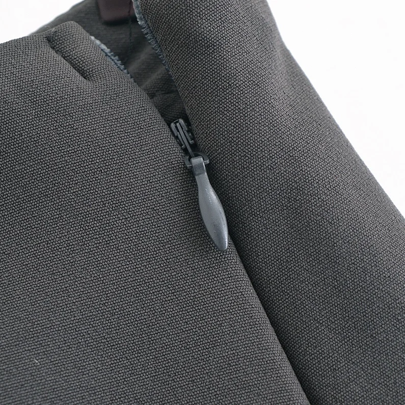 BSAY Shorts for Women Fashion Autumn Winter New Comfortable Casual Solid Color Side Zip Middle-waisted A-line Culotte Skirt Pant