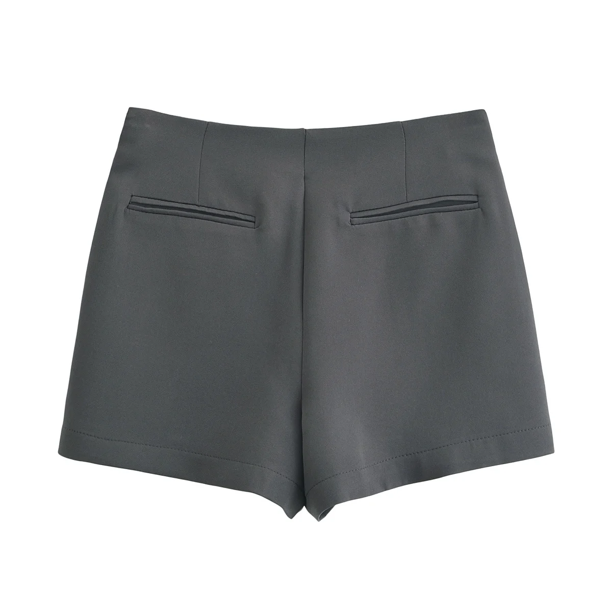BSAY Shorts for Women Fashion Autumn Winter New Comfortable Casual Solid Color Side Zip Middle-waisted A-line Culotte Skirt Pant