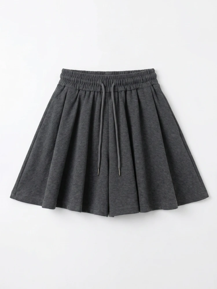 2026 Summer New High Waist Wide Leg Women's Sports Shorts Loose Fit A-Line Shorts Casual Versatile Comfortable Short Pants