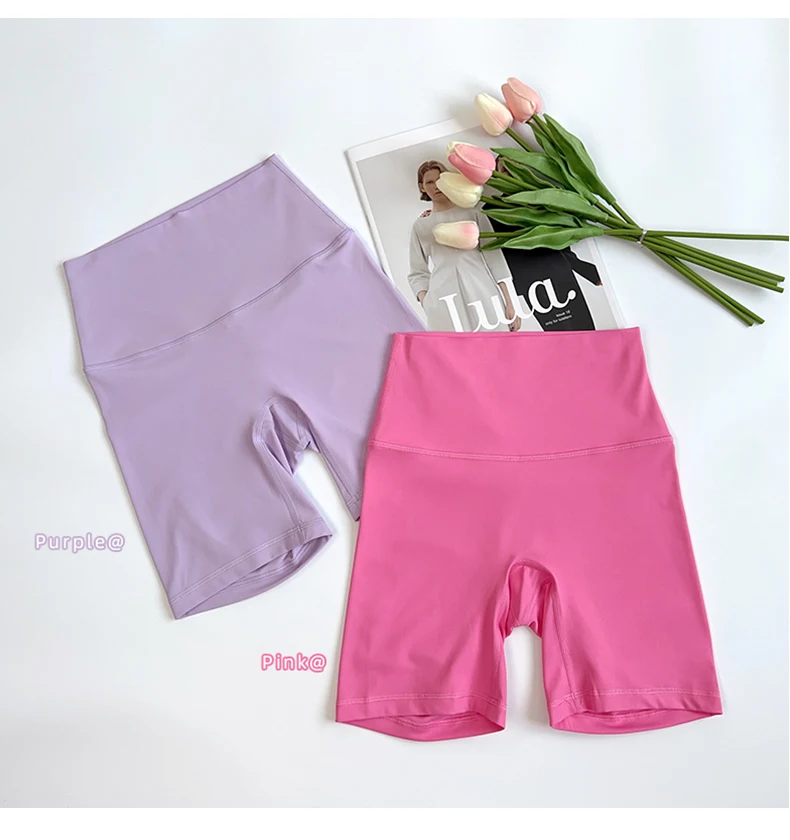 Women Yoga Shorts Gym Sports Shorts High Waist Workout Leggings Fitness Short Pants Running Cycling Tight Soft Sportswear🩳👍️
