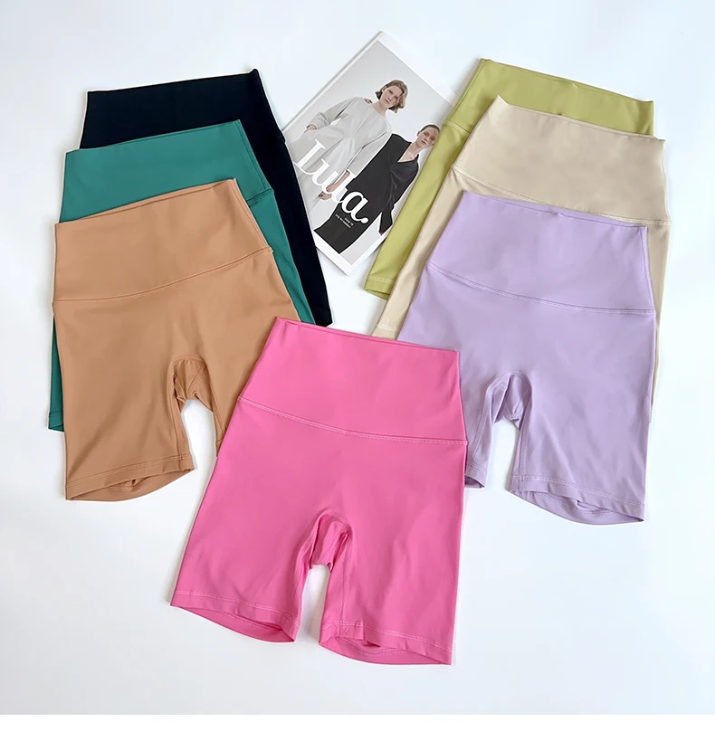 Women Yoga Shorts Gym Sports Shorts High Waist Workout Leggings Fitness Short Pants Running Cycling Tight Soft Sportswear🩳👍️