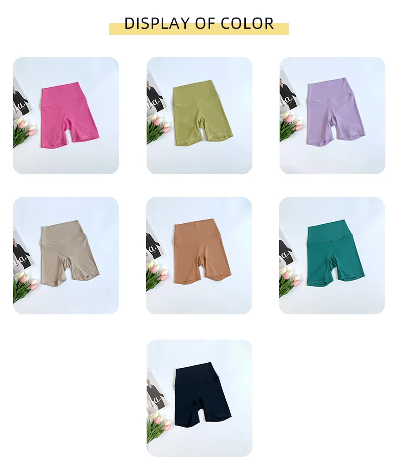 Women Yoga Shorts Gym Sports Shorts High Waist Workout Leggings Fitness Short Pants Running Cycling Tight Soft Sportswear🩳👍️