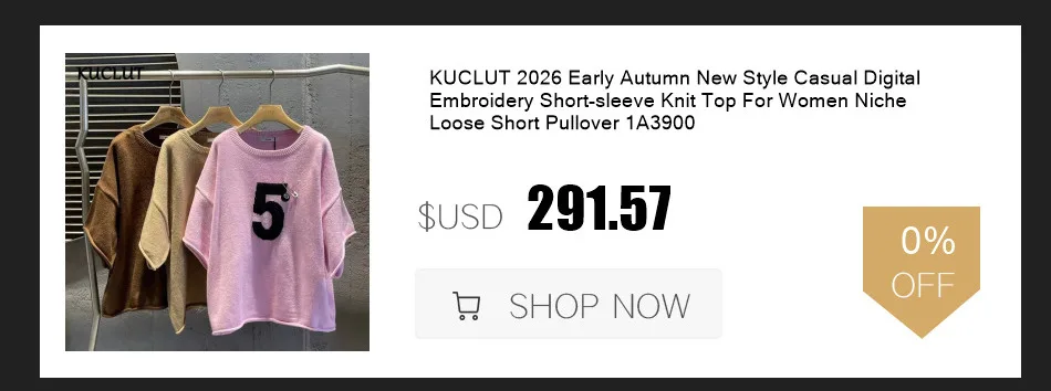 KUCLUT 2026 Autumn New Fashion Niche Design Waistband Splicing Contrast Color Shorts For Women Street Style Short Pants 1A4411