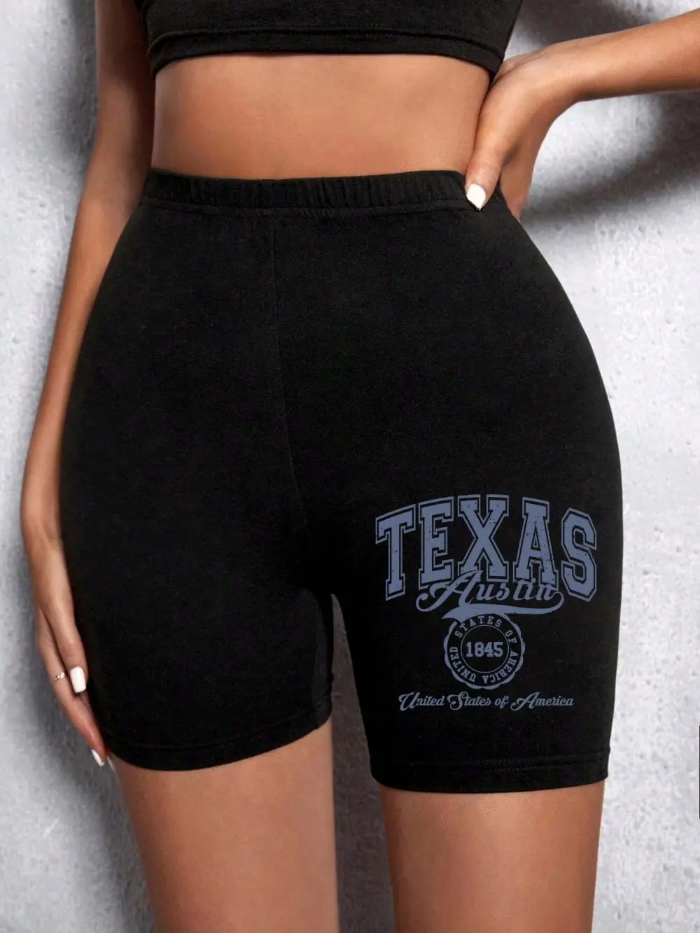 Fashion Womans Leggings Short Miami Holiday City Letter Printing Sports Shorts Soft Comfortable High Elastic Female Streetwear