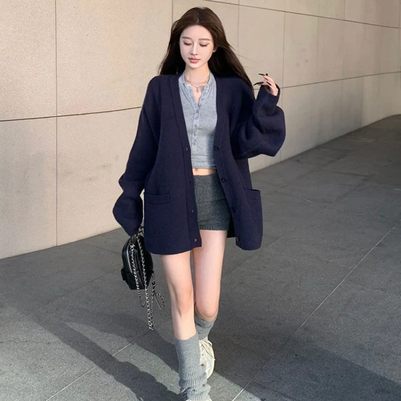 Japanese Kawaii Lolita Knit Mini Shorts Women Sweet High Waist Solid Color Knitted Hot Pants Grunge Aesthetic Slim Short Bottom