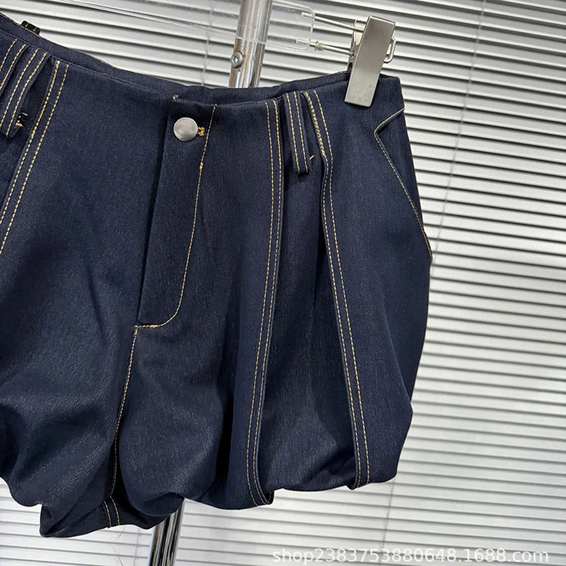 KUCLUT 2026 Autumn New Fashion Niche Design Versatile Solid Color Shorts For Women Casual Lined Design Hot Pants Female 1A4411
