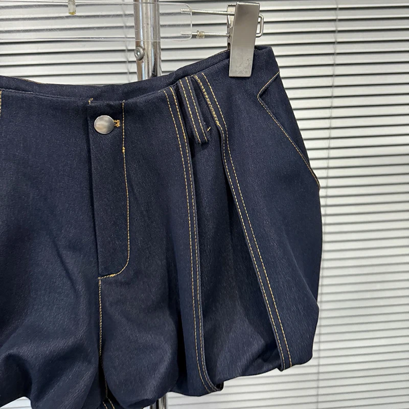 KUCLUT 2026 Autumn New Fashion Niche Design Versatile Solid Color Shorts For Women Casual Lined Design Hot Pants Female 1A4411