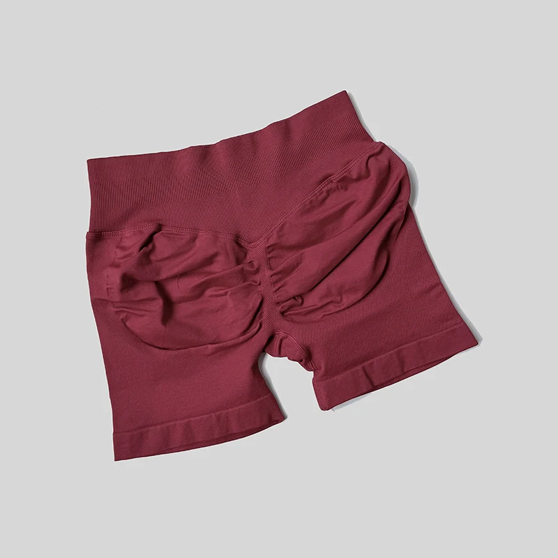 Women Casual Sports Shorts Summer Thin High Waist Shorts 4.5" Low Ribbed Band Running Breathable Short Pants