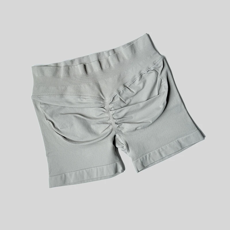 Women Casual Sports Shorts Summer Thin High Waist Shorts 4.5" Low Ribbed Band Running Breathable Short Pants