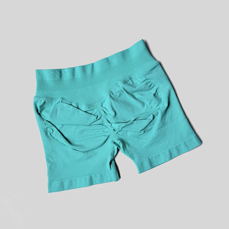 Women Casual Sports Shorts Summer Thin High Waist Shorts 4.5" Low Ribbed Band Running Breathable Short Pants