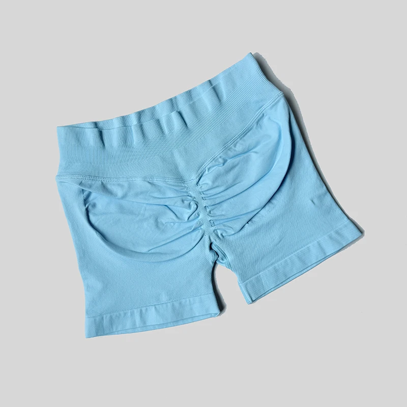 Women Casual Sports Shorts Summer Thin High Waist Shorts 4.5" Low Ribbed Band Running Breathable Short Pants
