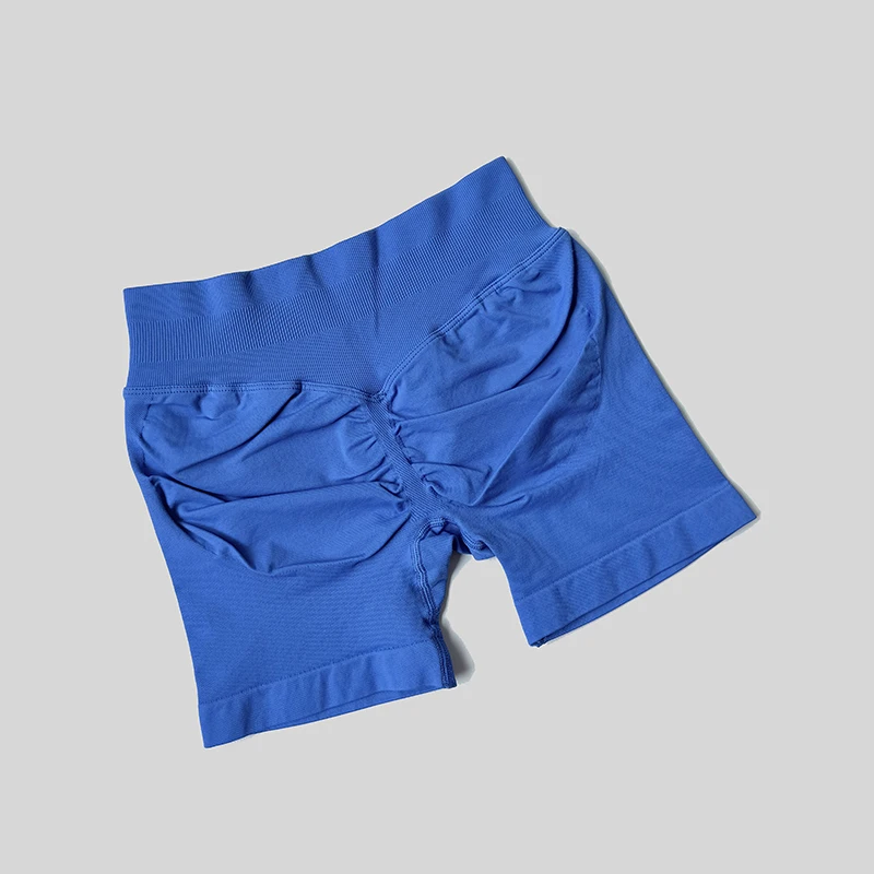 Women Casual Sports Shorts Summer Thin High Waist Shorts 4.5" Low Ribbed Band Running Breathable Short Pants