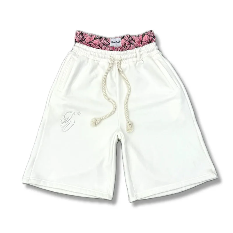 Y2K Aesthetics Harajuku Hip Hop Rock Double Trousers High Waist Cropped Trousers Leisure Contrast Stitching Women Sports Shorts