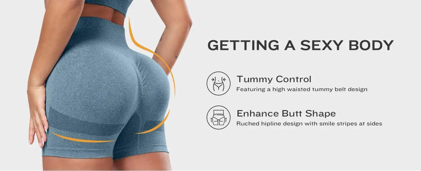 2024 4PCS Booty Lifting Gym Shorts Woman High Waist Fitness Multi Piece Set Shorts Summer Running Outdoors Butt Lifting Pants