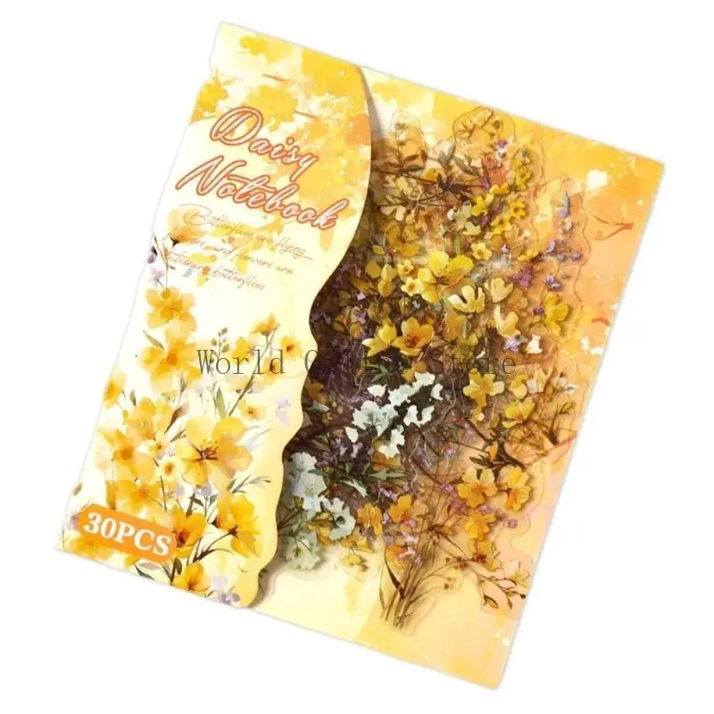 Sticker for Scrapbooking Adhesive Plant Theme 87HC