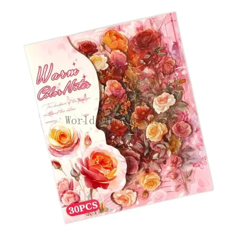 Sticker for Scrapbooking Adhesive Plant Theme 87HC