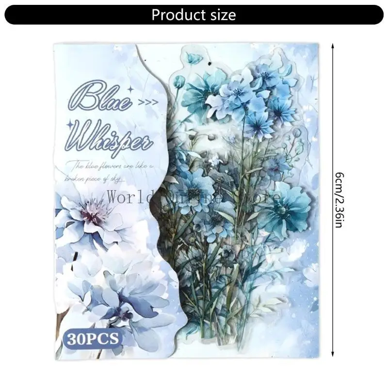 Sticker for Scrapbooking Adhesive Plant Theme 87HC