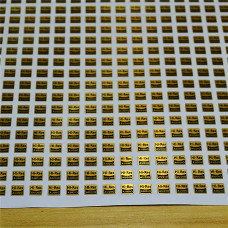 50pcs 8X8mm Hi-res AUDIO stickers Certified gold for high quality sound for mobile phones and MP3 all high fidelity devices