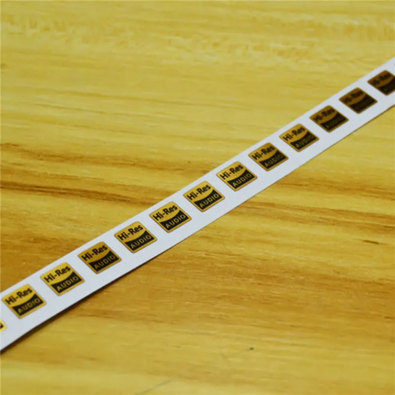 50pcs 8X8mm Hi-res AUDIO stickers Certified gold for high quality sound for mobile phones and MP3 all high fidelity devices