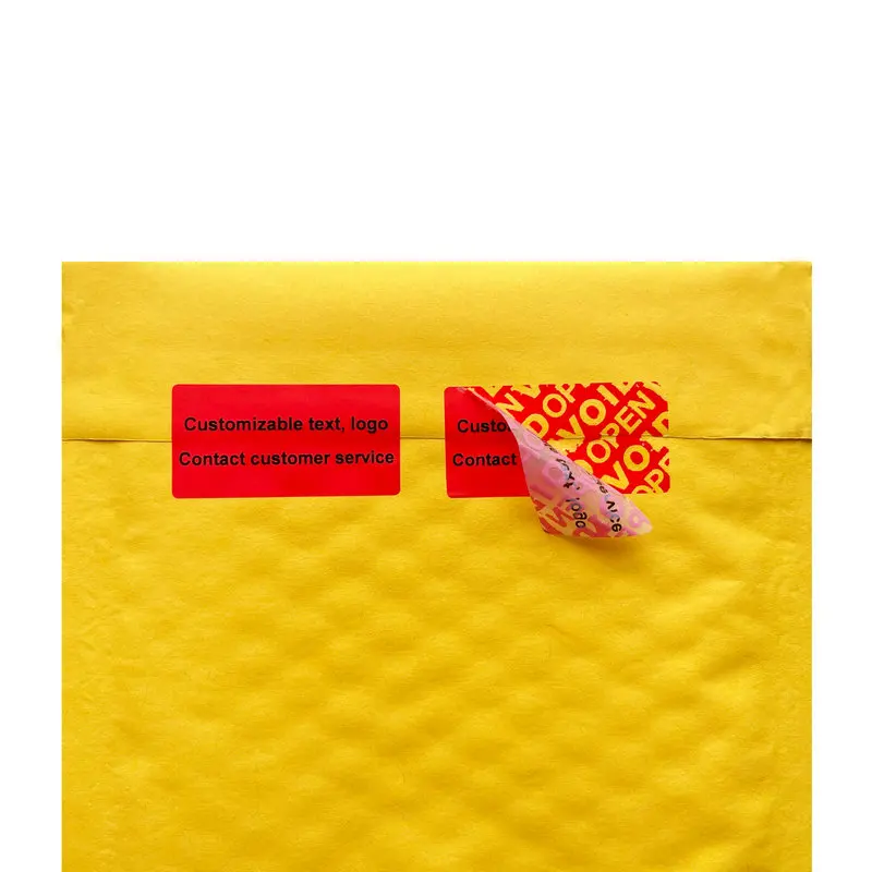 Red 100pcs Warranty Protection Sticker 1.57" x 0.79"(40mm x 20mm) Safe Seal Anti-Tamper Warranty Void open Label sticker
