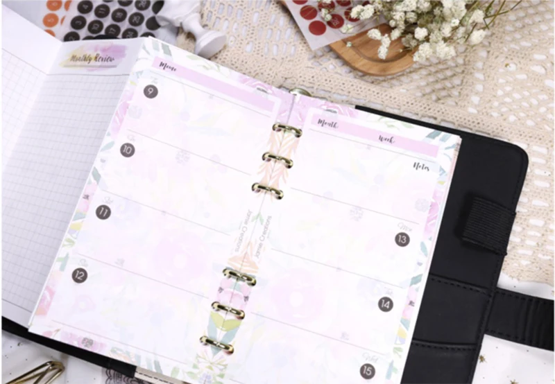 Fromthenon Round Number Sticker 365 Daily Days Stickers for 2024 Full Year Diary Journal Supplies Planner Decorative Stationery