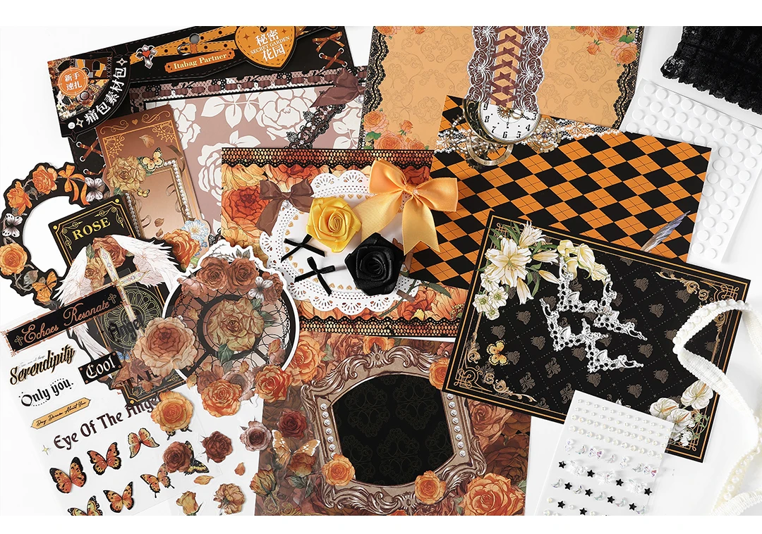 Kawaii painting Accessories Stickers Pack Tie Bag Material Package Comic Exhibition Accessories DIY Decorations Background