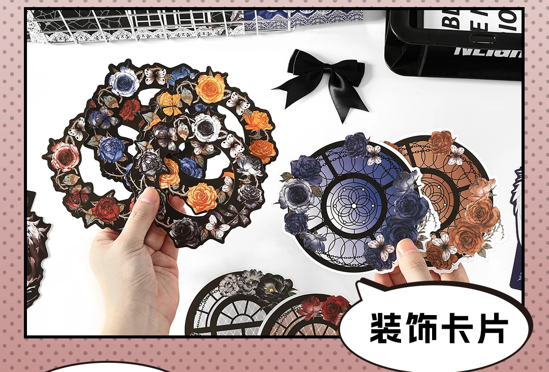 Kawaii painting Accessories Stickers Pack Tie Bag Material Package Comic Exhibition Accessories DIY Decorations Background