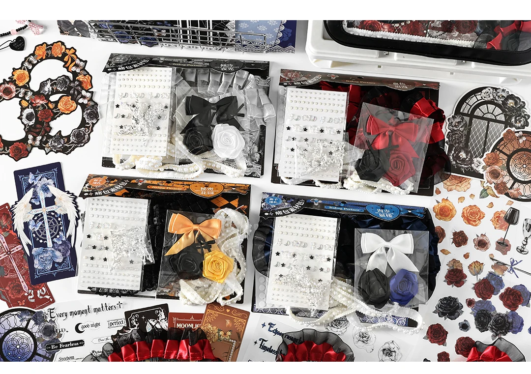 Kawaii painting Accessories Stickers Pack Tie Bag Material Package Comic Exhibition Accessories DIY Decorations Background