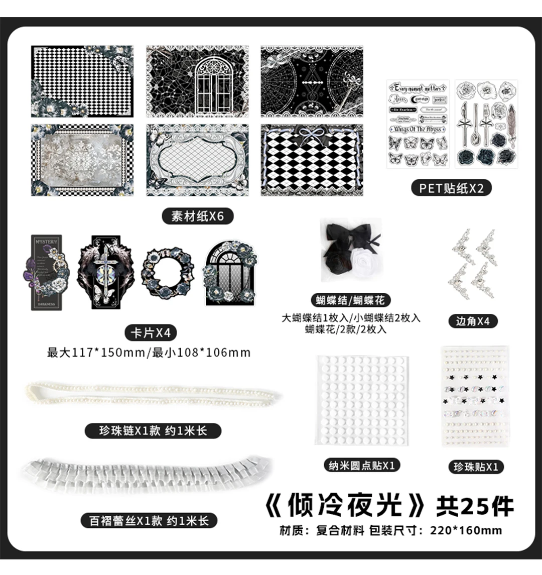 Kawaii painting Accessories Stickers Pack Tie Bag Material Package Comic Exhibition Accessories DIY Decorations Background