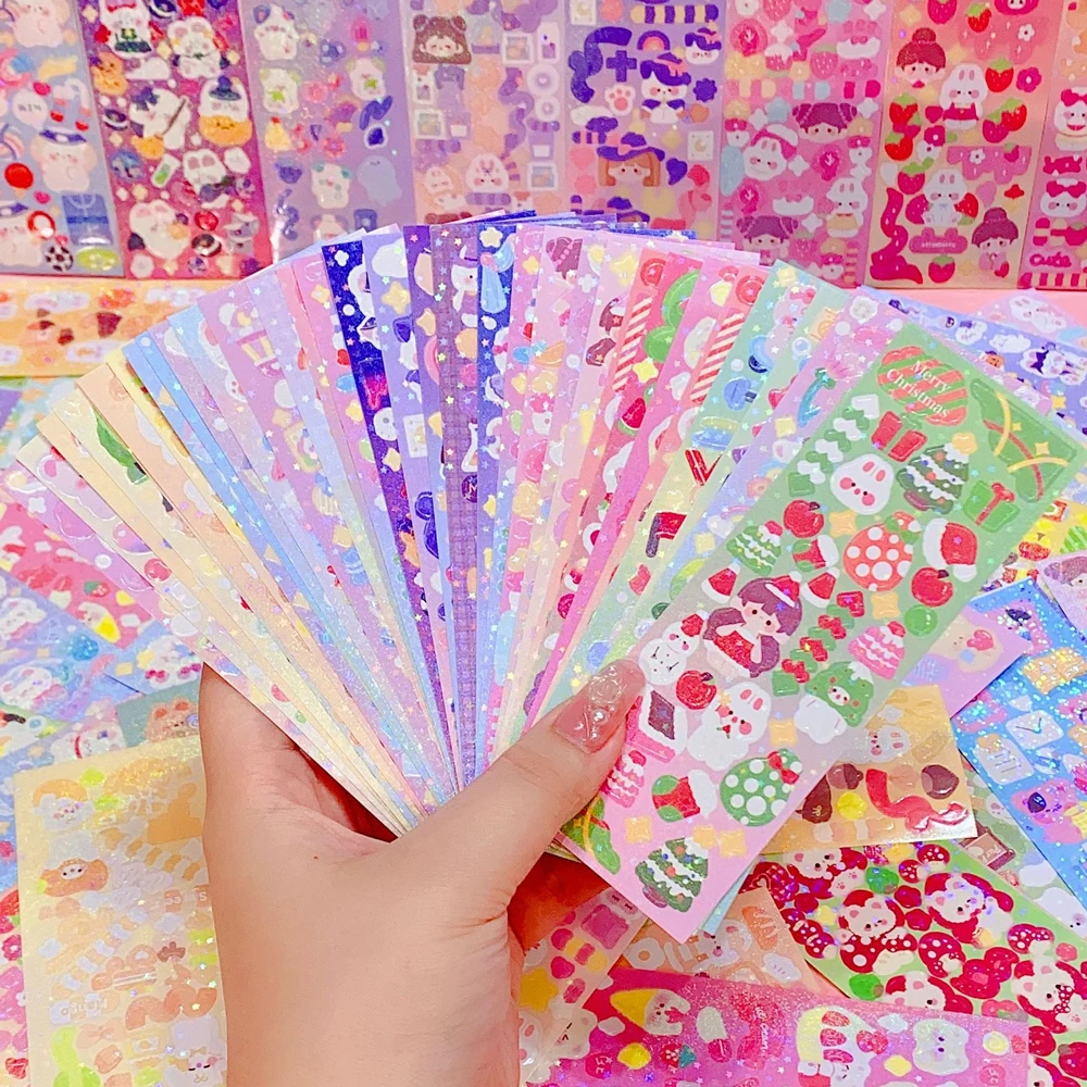 200p Kawaii Stickers for Kids Cute Stationary Aesthetic Diary Decoration Art Supplies Stickers for Scrapbooking Lot Korean Paper