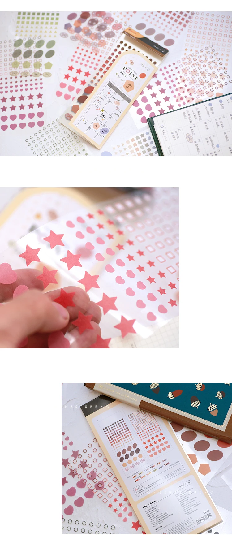 365 Days Date Stickers Dairy Journal Agenda Planner 2026 Calendar Sticker Notebook Student Decoration Stationery Sticker