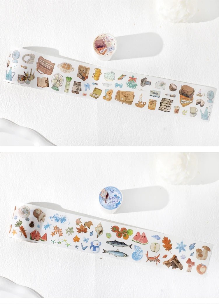 Journal GO 6/5x200cm Instagram Cute Daily Guka Tape Stickers DIY Stationery Scrapbooking Journaling Decorative Masking Tape